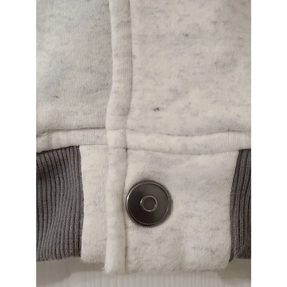 🙂 Gymboree Boy's Like A Boss Varsity Long Sleeve Smile Snap Sweat Jacket Size M